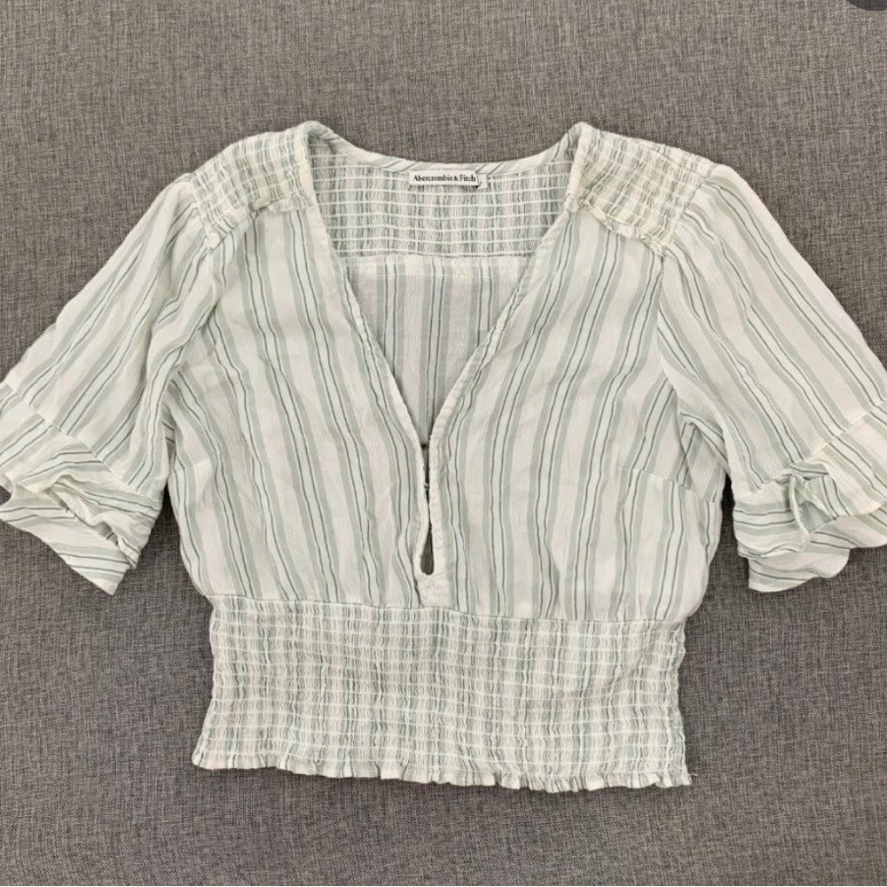NWT Abercrombie & Fitch Striped Crop Top